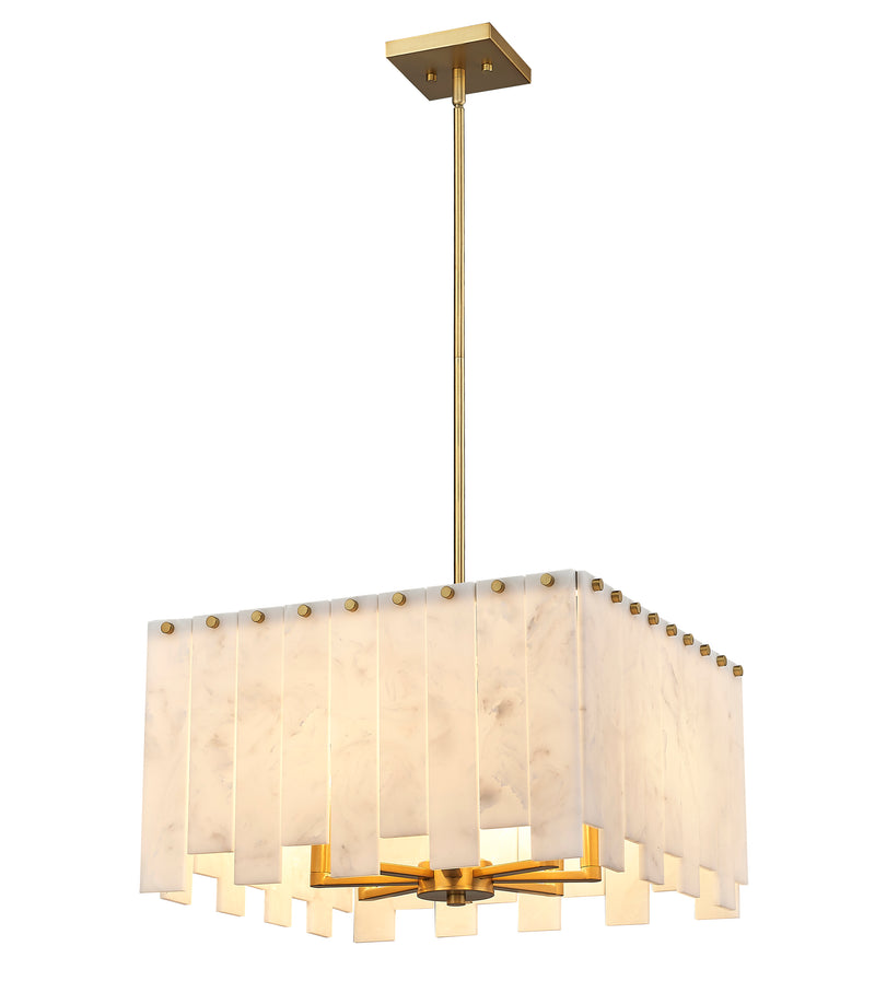 Viviana 8 Light 19.75" Pendant in Rubbed Brass