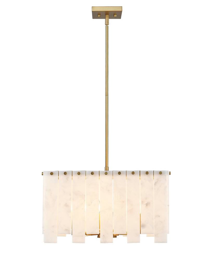 Viviana 8 Light 19.75" Pendant in Rubbed Brass