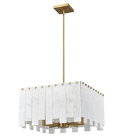 Viviana 8 Light 19.75" Pendant in Rubbed Brass