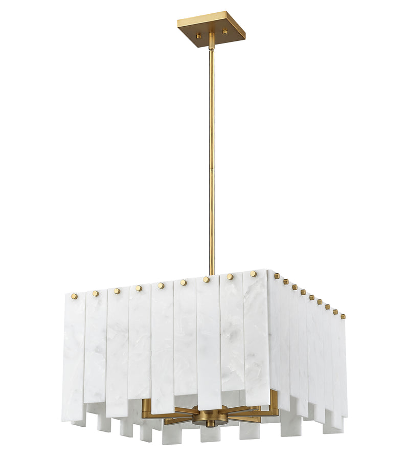 Viviana 8 Light 19.75" Pendant in Rubbed Brass