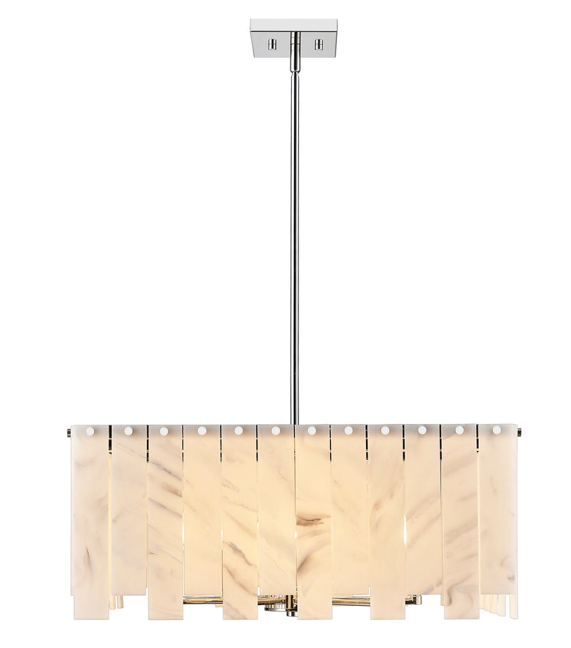 Viviana 9 Light 26" Pendant in Polished Nickel