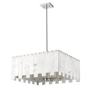 Viviana 9 Light 26" Pendant in Polished Nickel