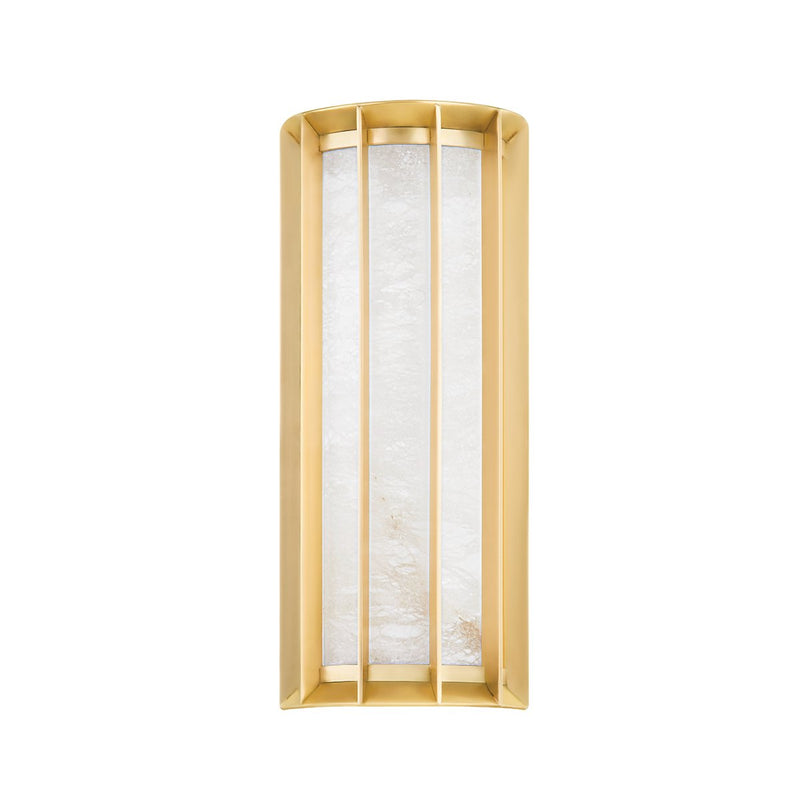 Leda Small Wall Sconce in Vintage Brass