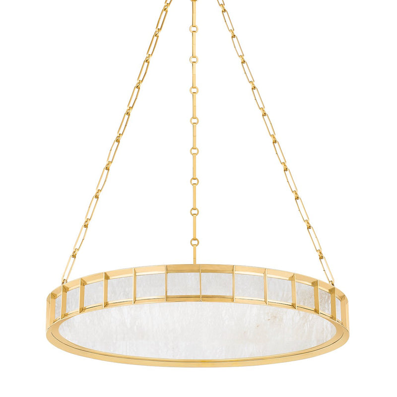 Leda Large Pendant in Vintage Brass