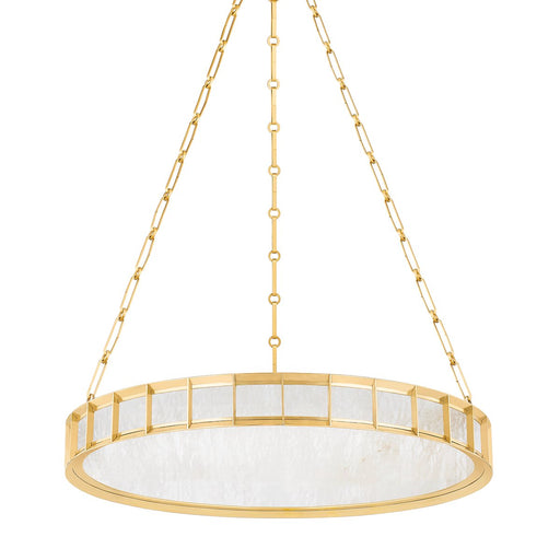 Leda Large Pendant in Vintage Brass