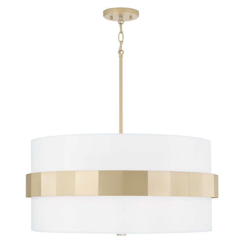 Sutton 4-Light Pendant in Soft Gold