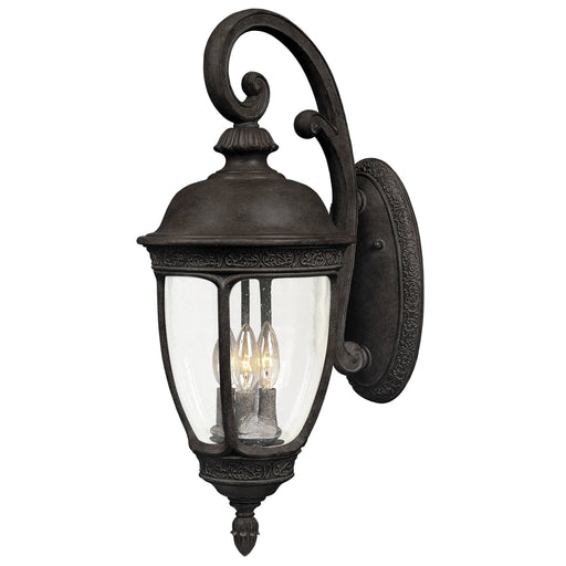 Knob Hill Cast 19" 3 Light Outdoor Wall Lantern in Sienna