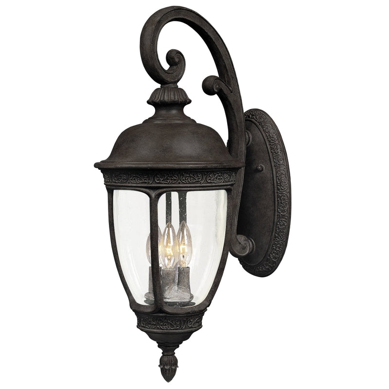 Knob Hill Cast 24" 3 Light Outdoor Wall Lantern in Sienna