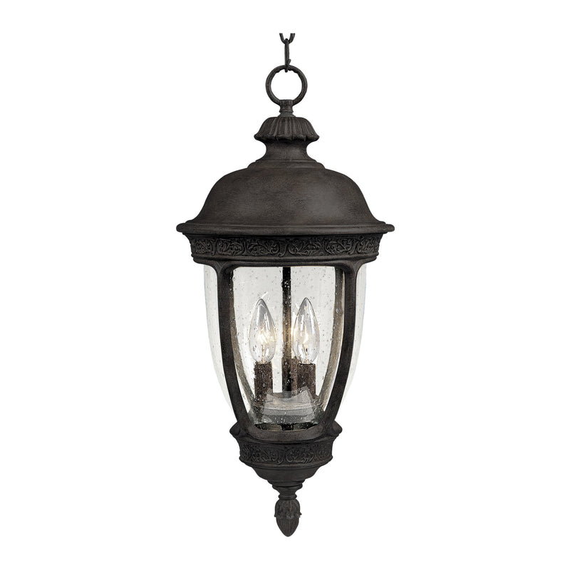 Knob Hill Cast 3 Light Outdoor Hanging Lantern in Sienna