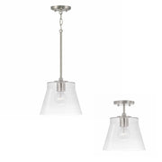 Baker Medium Semi-Flush Mount in Brushed Nickel