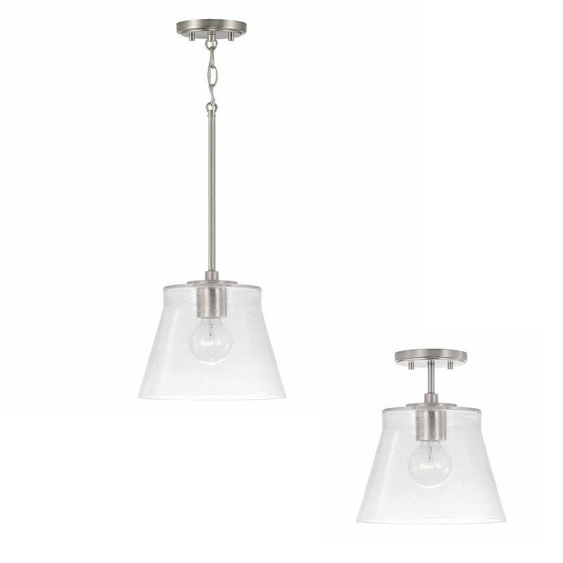 Baker Medium Semi-Flush Mount in Brushed Nickel