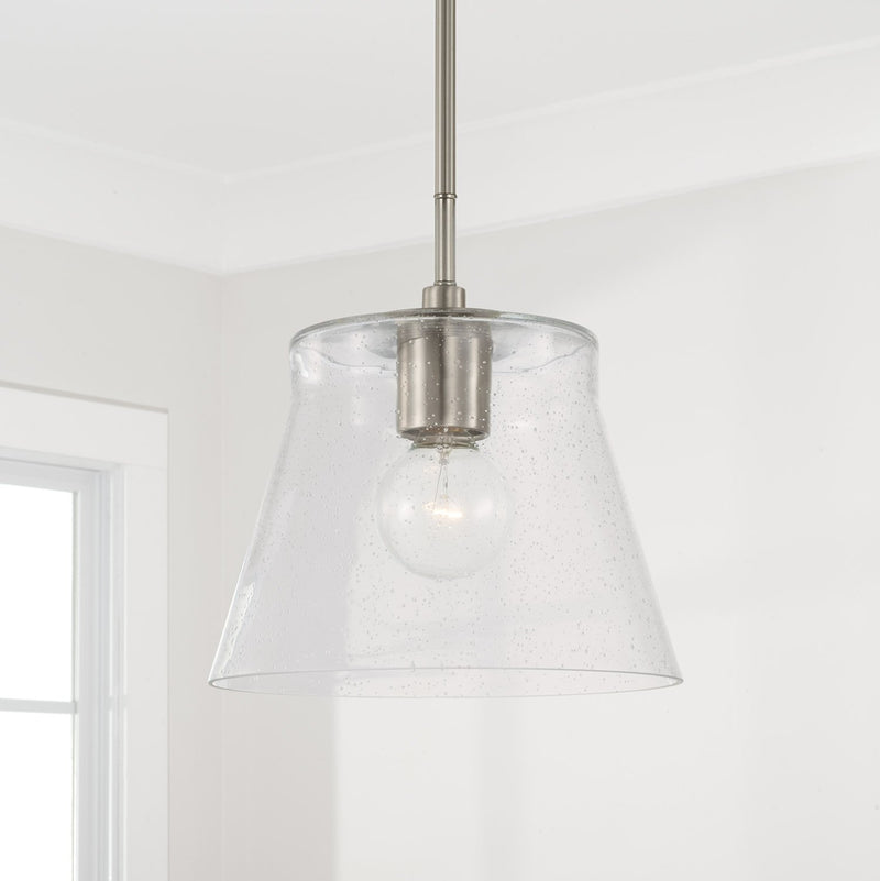 Baker Medium Semi-Flush Mount in Brushed Nickel