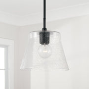 Baker Medium Semi-Flush Mount in Matte Black