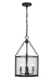 Barrington 4 Light 12" Pendant in Matte Black