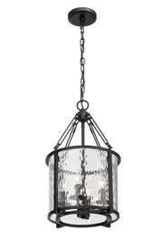 Barrington 4 Light 12" Pendant in Matte Black