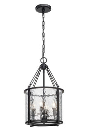 Barrington 4 Light 12" Pendant in Matte Black