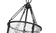 Barrington 4 Light 12" Pendant in Matte Black