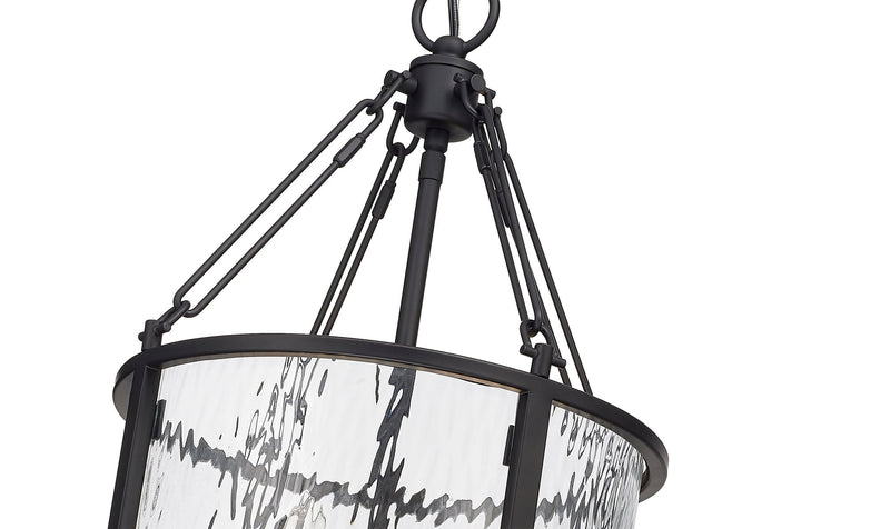 Barrington 4 Light 12" Pendant in Matte Black