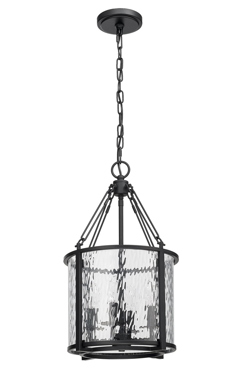 Barrington 4 Light 12" Pendant in Matte Black