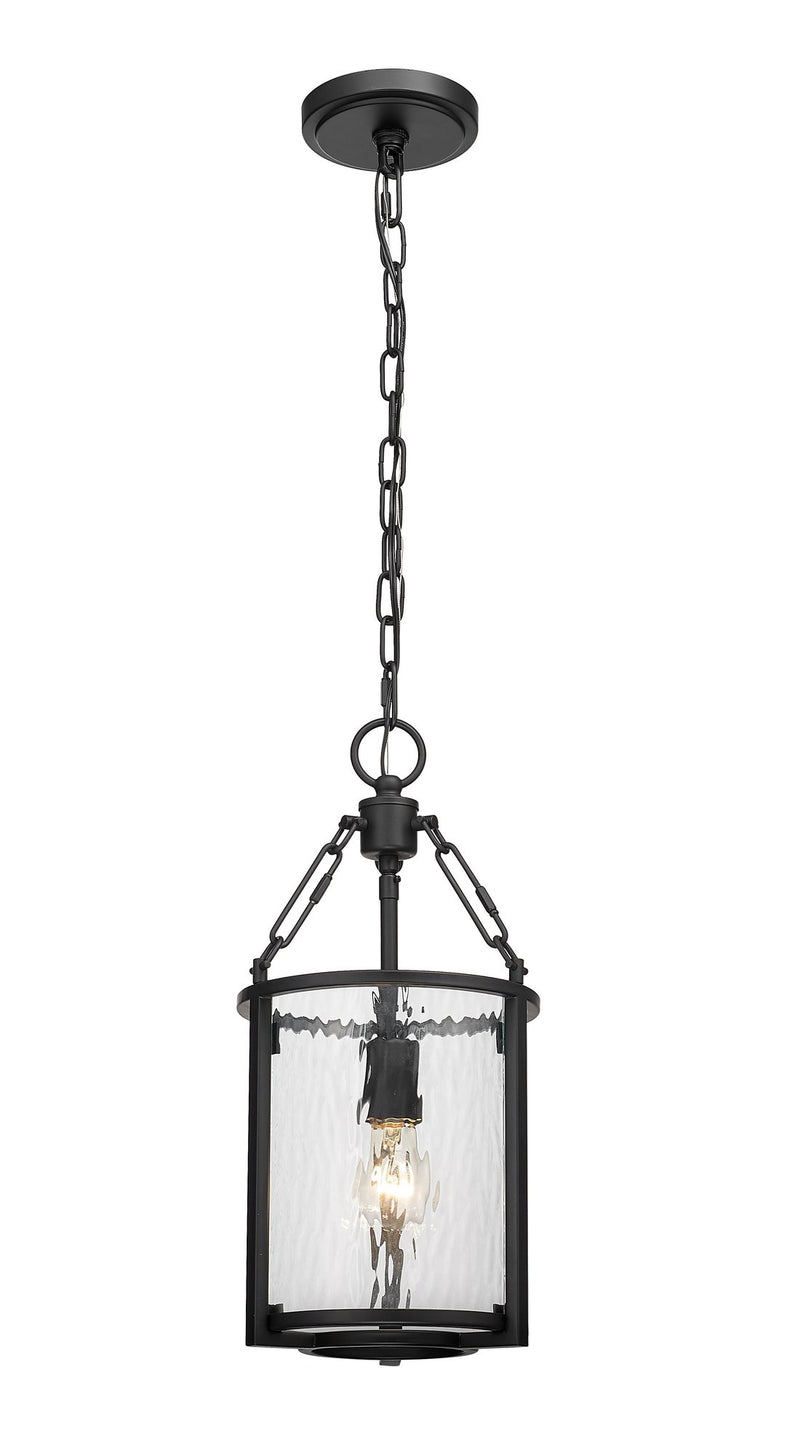 Barrington 1 Light 8.25" Pendant in Matte Black