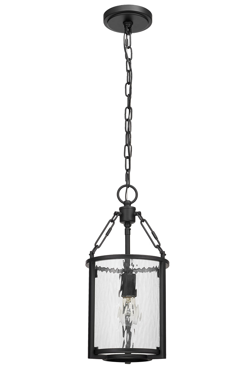 Barrington 1 Light 8.25" Pendant in Matte Black