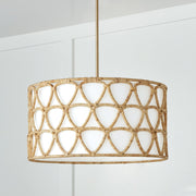 Tulum 4-Light 25" Pendant in Matte Brass