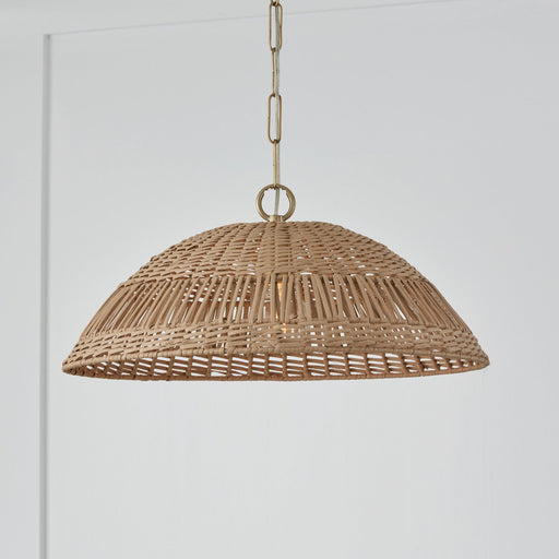 Naomi Large Pendant in Matte Brass