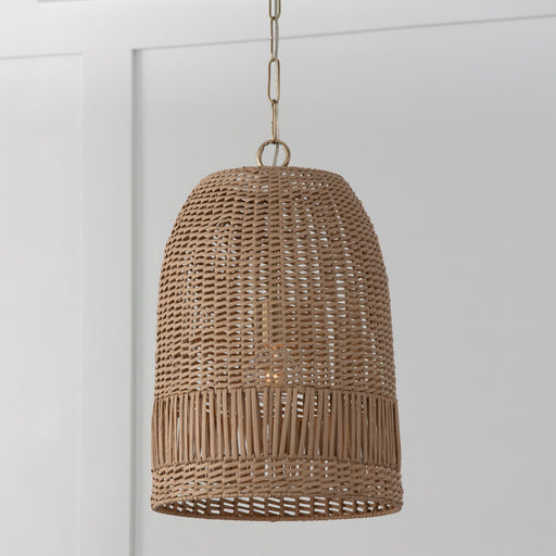 Naomi Small Pendant in Matte Brass