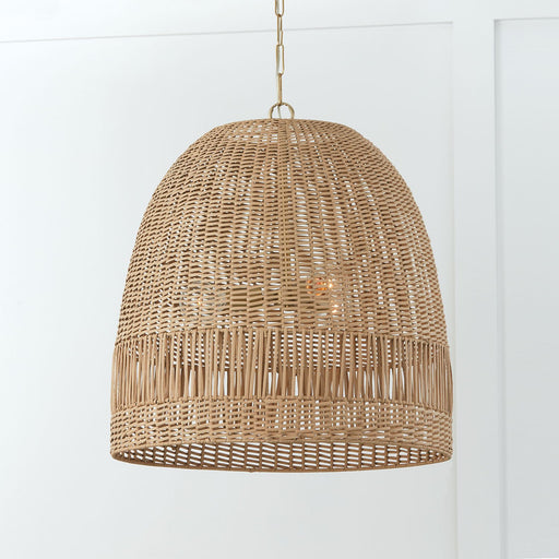 Naomi 3-Light Pendant in Matte Brass