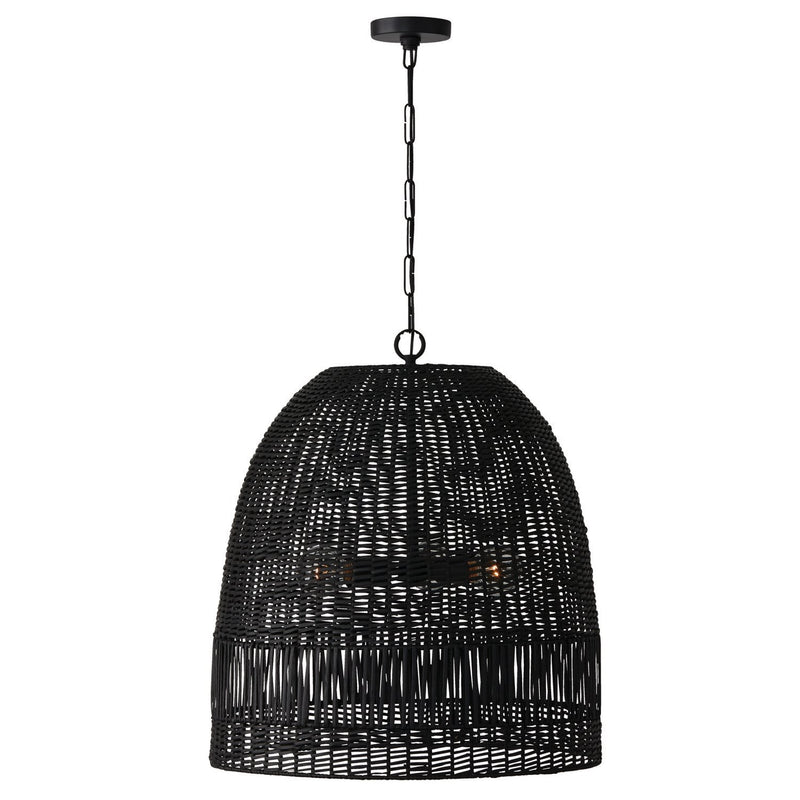 Naomi 3-Light Pendant in Matte Black