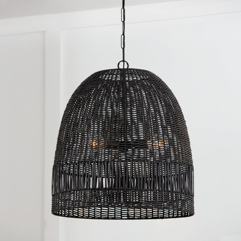 Naomi 3-Light Pendant in Matte Black