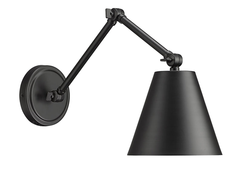 Regent 1 Light Wall Sconce in Matte Black