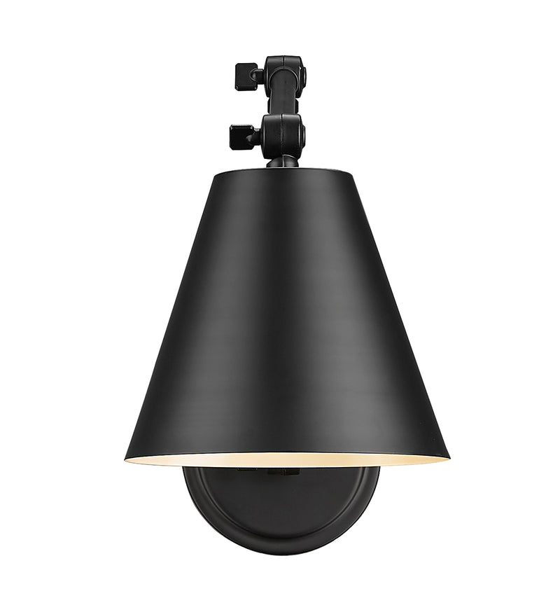 Regent 1 Light Wall Sconce in Matte Black
