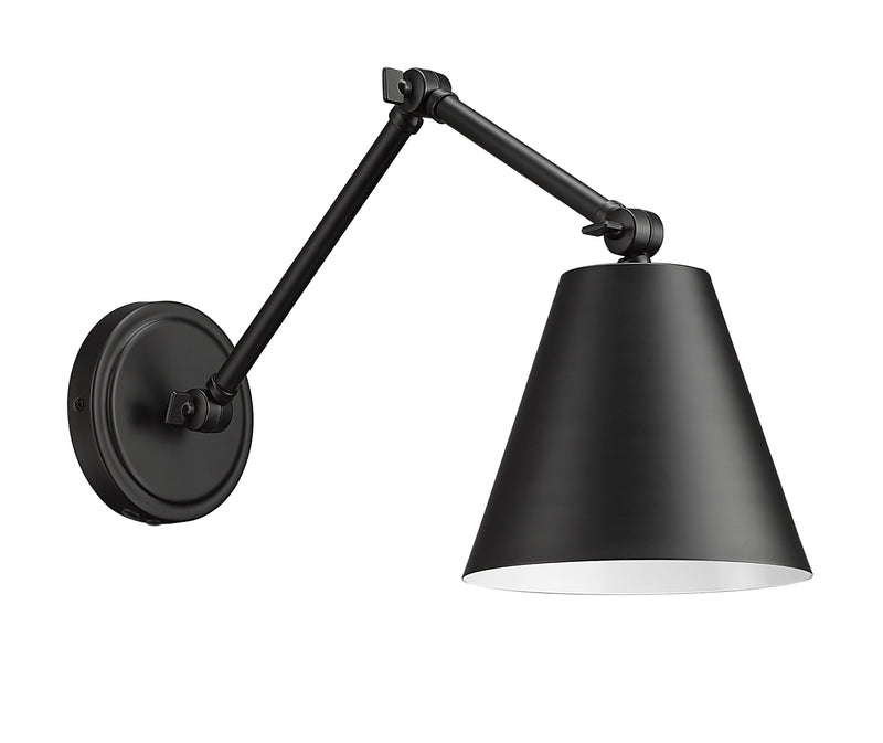 Regent 1 Light Wall Sconce in Matte Black