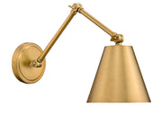 Regent 1 Light Wall Sconce in Rubbed Brass