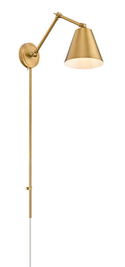 Regent 1 Light Wall Sconce in Rubbed Brass
