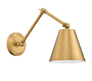 Regent 1 Light Wall Sconce in Rubbed Brass