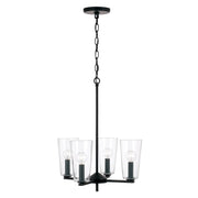 Portman 4-Light Chandelier in Matte Black