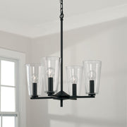 Portman 4-Light Chandelier in Matte Black