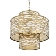 Kato 4-Light 18.75" Tiered Pendant in Havana Gold