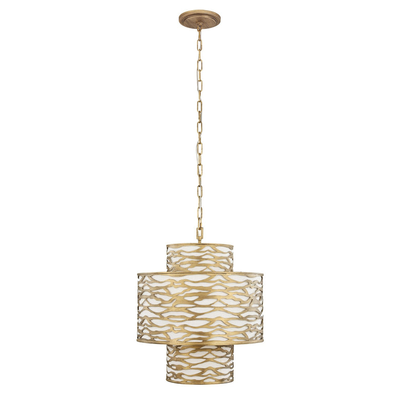 Kato 4-Light 18.75" Tiered Pendant in Havana Gold