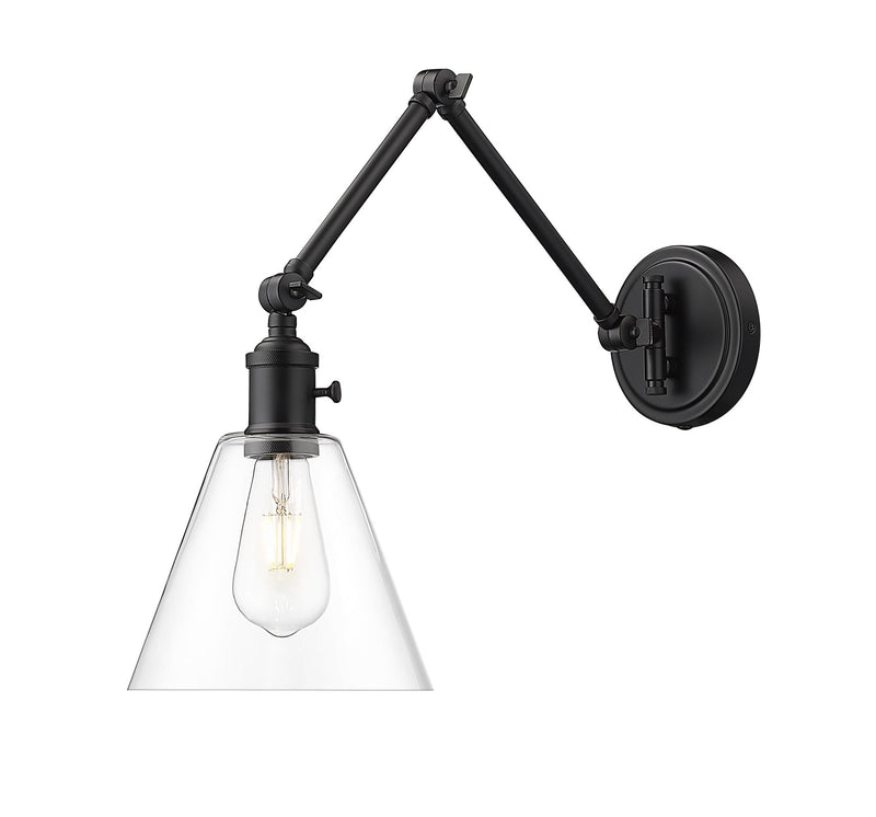 Gayson 1 Light 7.75" Wall Sconce in Matte Black
