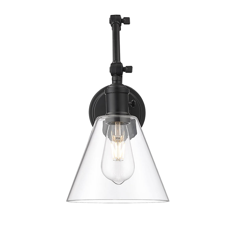 Gayson 1 Light 7.75" Wall Sconce in Matte Black