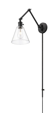 Gayson 1 Light 7.75" Wall Sconce in Matte Black