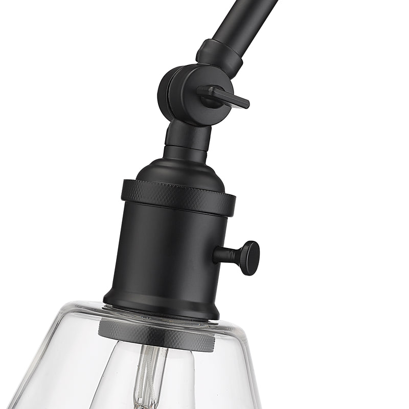Gayson 1 Light 7.75" Wall Sconce in Matte Black
