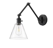 Gayson 1 Light 7.75" Wall Sconce in Matte Black