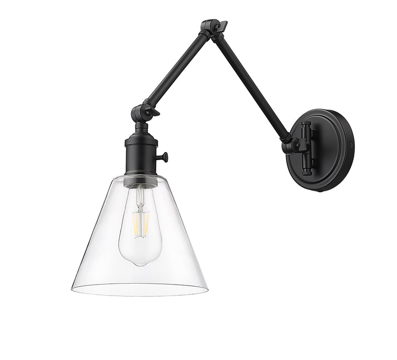 Gayson 1 Light 7.75" Wall Sconce in Matte Black