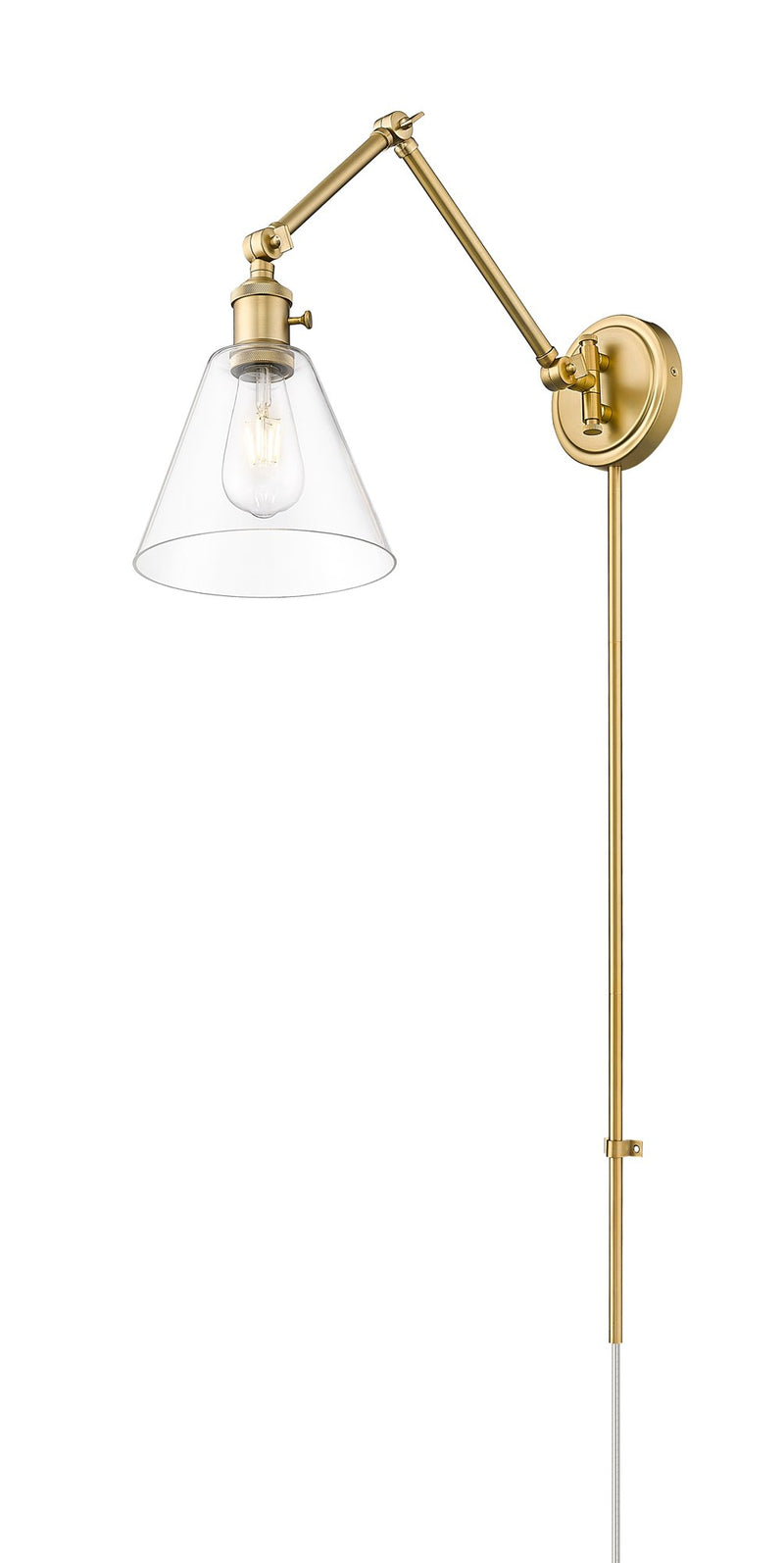 Gayson 1 Light 7.75" Wall Sconce in Modern Gold