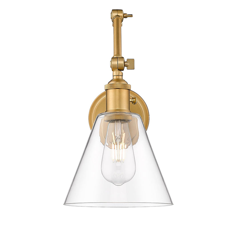 Gayson 1 Light 7.75" Wall Sconce in Rubbed Brass