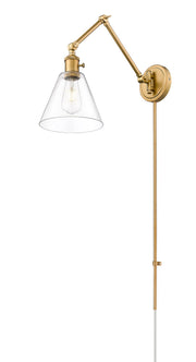 Gayson 1 Light 7.75" Wall Sconce in Rubbed Brass